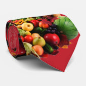 Cravate Klaxon des fruits et légumes d'automne d'abondance (Roulé)