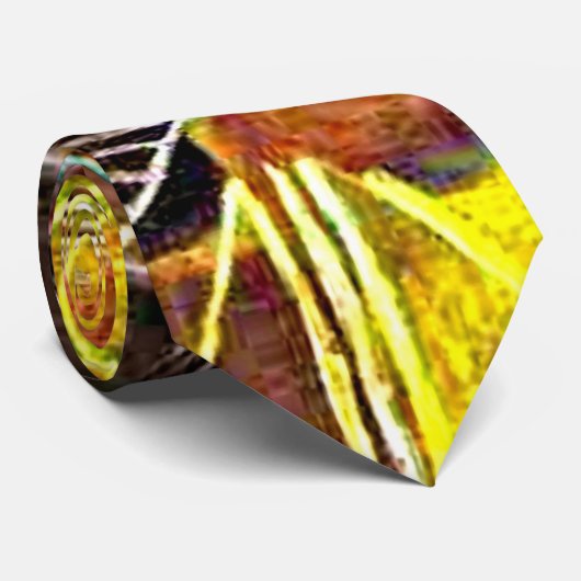 Cravate Klee - Composition cosmique (Roulé)