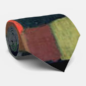 Cravate Klee - Harmonie de couleurs abstraites avec des ca (Roulé)