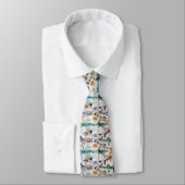 Cravate Klee-Inspired Surreal Geometry Neck Tie (Attaché)