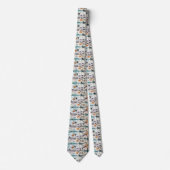 Cravate Klee-Inspired Surreal Geometry Neck Tie (Devant)