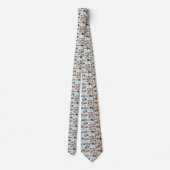 Cravate Klee-Inspired Surreal Geometry Neck Tie (Dos)