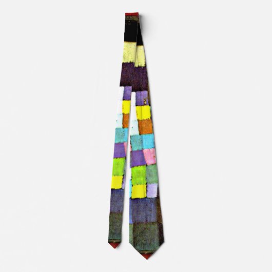 Cravate Klee - Résumé avec arbre à fleurs de référence (Dos)