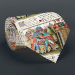 Cravate Knight Cifar Watches the Enemy Camp Play Chess<br><div class="desc">The Knight of Cifar refers to the Arthurian legends contained in the Book of the Grail. .Digital elaboration and collage by Bulgan Lumini based on miniatures of Arthurian Legends,  French Manuscripts 14th century</div>