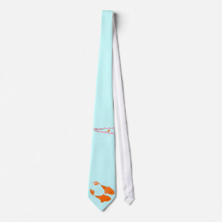 Cravate Koi et Sakura