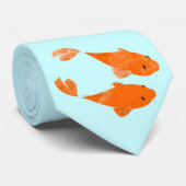 Cravate Koi et Sakura (Roulé)