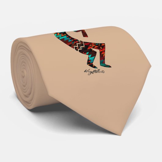 Cravate Kokopelli Jouer La Flûte (Roulé)