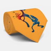 Cravate KOKOPELLI musicien acrobates + vos idées (Roulé)