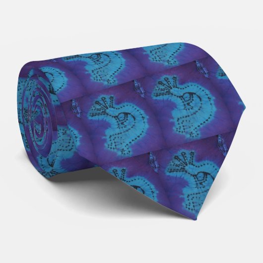Cravate Kokopelli "Tie Dye" (Roulé)