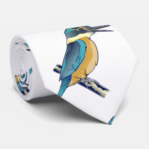 Cravate Kotare Kingfisher NZ BIRD