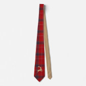 Cravate Kraft Reindeer Tartan Red ID589 (Devant)