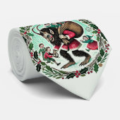Cravate Krampus Christmas                                  (Roulé)