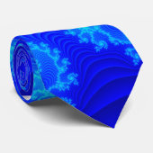 Cravate Krawatte mit Mandelbrot Muster (Roulé)