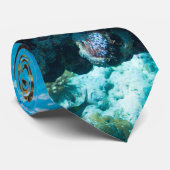 Cravate La barrière de corail sous l'eau (Roulé)