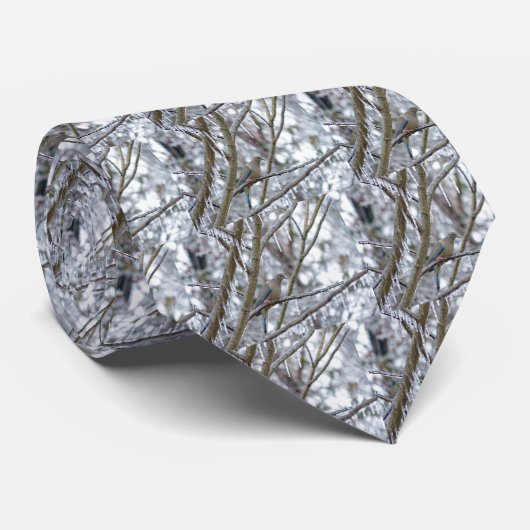 Cravate La colombe en deuil (Roulé)