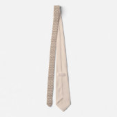 Cravate la conception graphique entoure contempory beige (Dos)