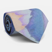 Cravate la couleur mélangée bloque le bleu abstrait (Roulé)