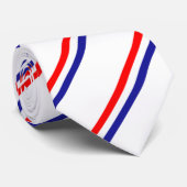 Cravate La Croatie barre le drapeau (Roulé)