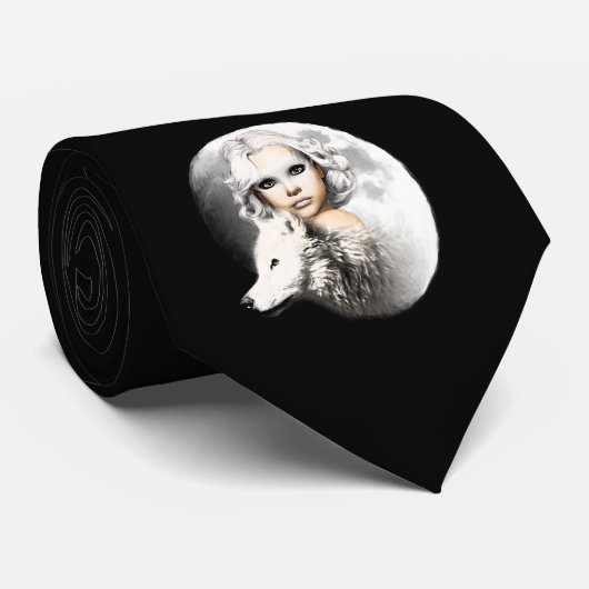 Cravate La Dame de la Lune (Roulé)