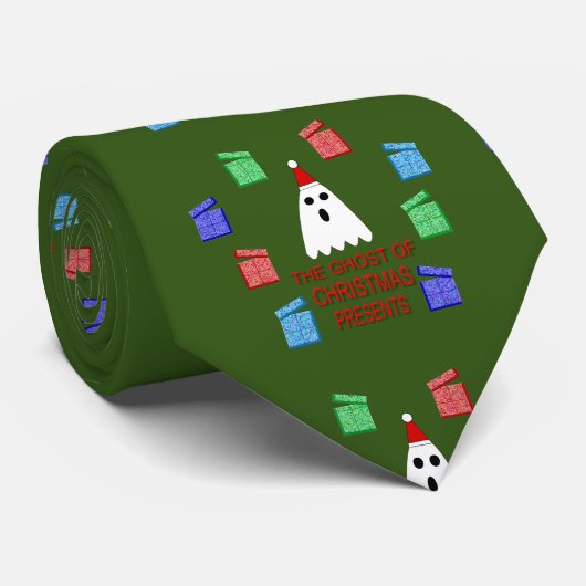 Cravate La fête de Noël présente drôle (Roulé)