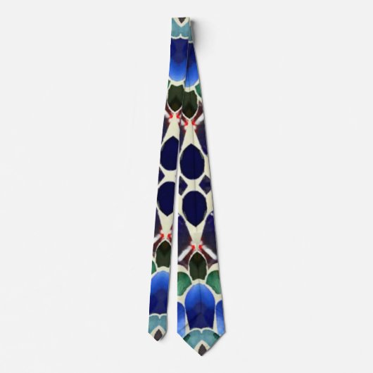 Cravate La forêt de Paua Aqua (Dos)