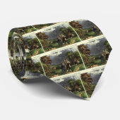 Cravate La foudre et l'expérience de cerf-volant de Benjam (Roulé)