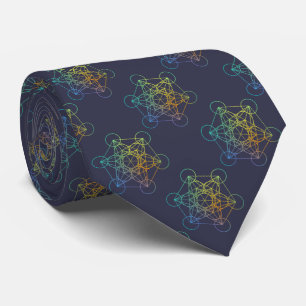 Cravate La géométrie sacrée de cube en Metatron