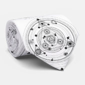 Cravate La géométrie sacrée et conception géométrique (Roulé)