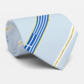 Cravate La Grèce barre le drapeau (Roulé)