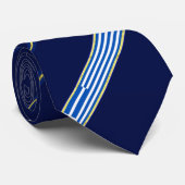 Cravate La Grèce barre le drapeau (Roulé)