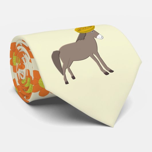 Cravate La Journée mexicaine des ânes des morts (Roulé)