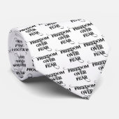 Cravate La liberté face à la peur (Roulé)