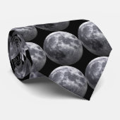 Cravate La lune - effet 3D (Roulé)