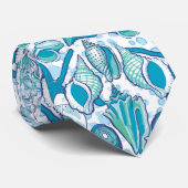 Cravate La mer Shell attachent (Roulé)