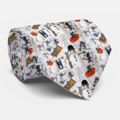 CRAVATE LA MICE DE NOËL JOUANT DANS LA NEIGE (Roulé)