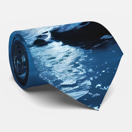 Cravate La Nuit de la Lune (Roulé)