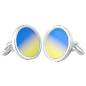 Cravate La paix inspirée par l'Ukraine du dégradé bleu et