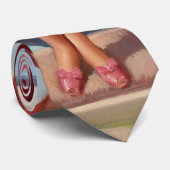 Cravate La petite fille du journal du matin (Roulé)