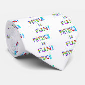 Cravate La physique est amusement (Roulé)