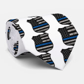 Cravate La police Badge Blue Line (Roulé)