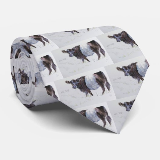 Cravate La rayure blanche (Roulé)