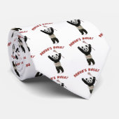 Cravate La règle du panda de lacrosse (Roulé)