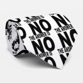 Cravate La réponse est aucune (Roulé)