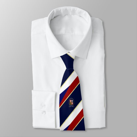 Cravate La République Tchèque barre le drapeau (Attaché)
