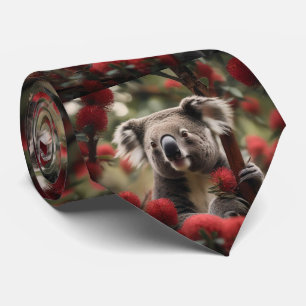 Cravate "La retraite de Koala : nichée dans un arbre banks