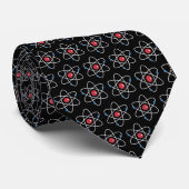 Cravate La Science de motif d'atomes (Roulé)