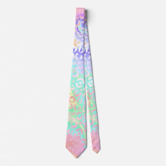 Cravate La série Léopard Iridescent Design 3 (Devant)