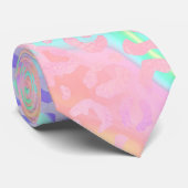 Cravate La série Léopard Iridescent Design 3 (Roulé)
