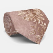 Cravate La série Velvet Champagne Design 4 (Roulé)