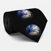 Cravate La Terre Bleue De L'Espace Inspiré Monde (Roulé)